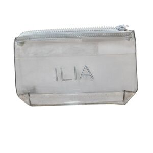 Clear Cosmetic bag clean beauty brand ILIA Beauty